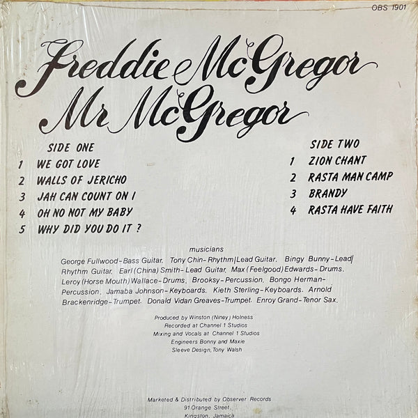 FREDDIE MCREGOR [Mr. Mcregor]