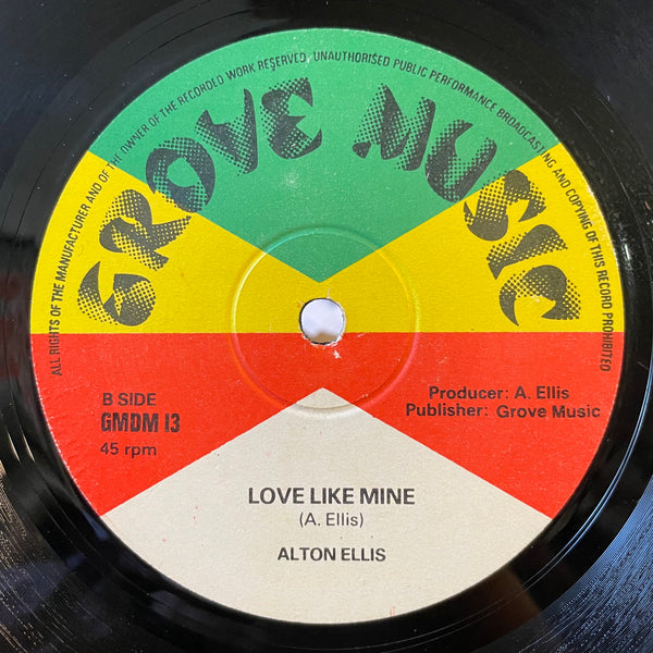 ALTON ELLIS [It's Hard To Be A Lover / Love Like Mine]