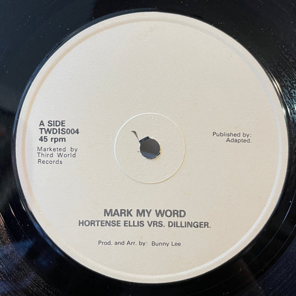 HORTENSE ELLIS & DILLINGER / HORTENSE ELLIS & QUEENE TINEY [Mark My Word / Dread I Love You]