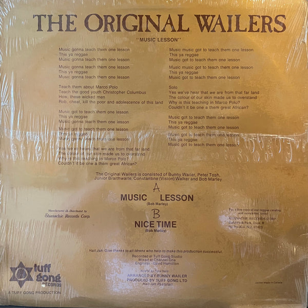 THE ORIGINAL WAILERS [Music Lesson / Nice Time]