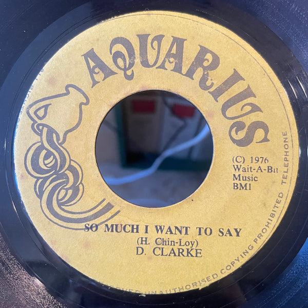 CLOUD BUST / D. CLARKE [Pushing Up / So Much I Want To Say]