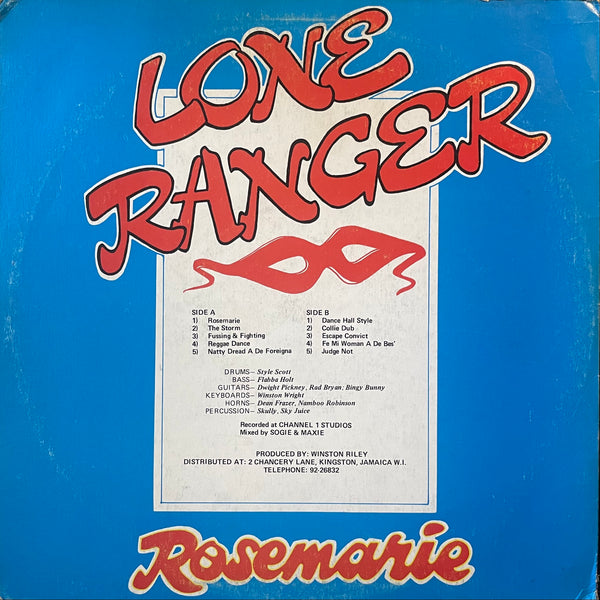 LONE RANGER [Rosemarie]