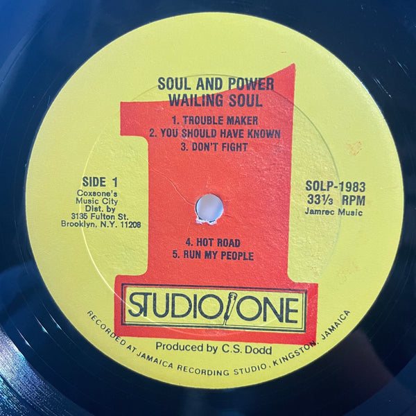 THE WAILING SOULS [Soul And Power]