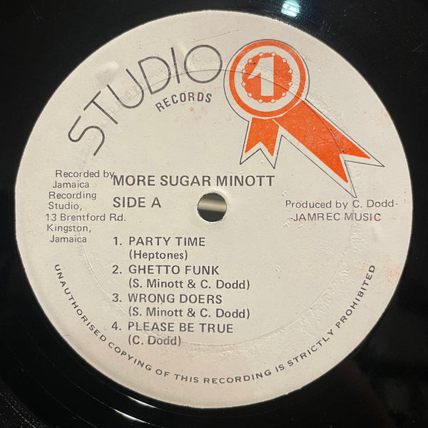 SUGAR MINOTT [More Sugar Minott]