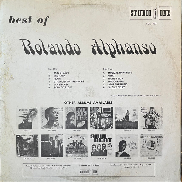 ROLANDO ALPHONSO [Best Of Rolando Alphonso]