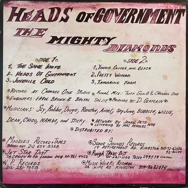 MIGHTY DIAMONDS [Heads Of Goverment]