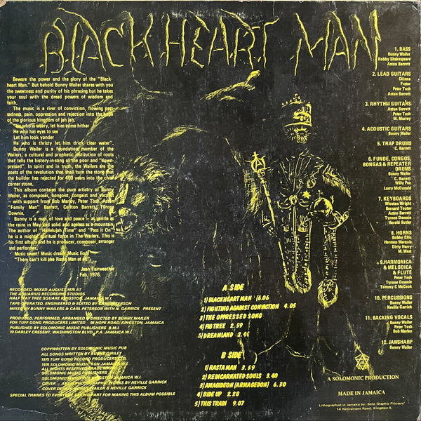 BUNNY WAILER [Blackheart Man ]