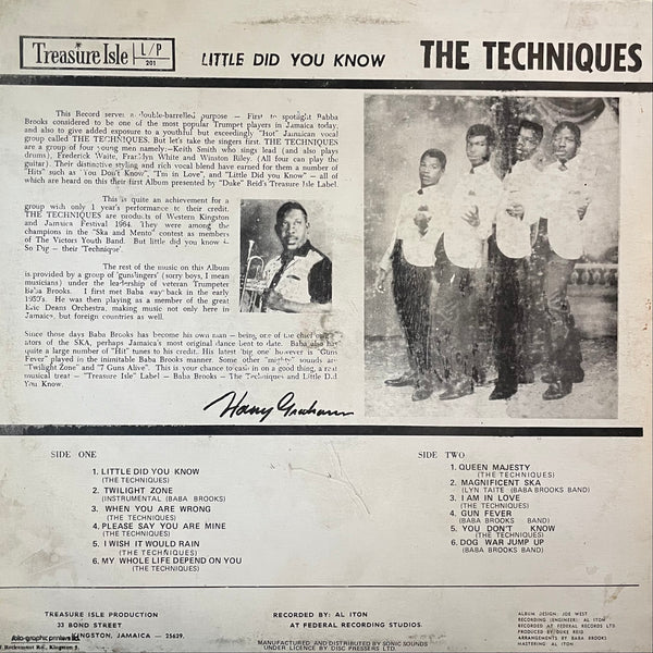 THE TECHNIQUES [Little Did You Know]