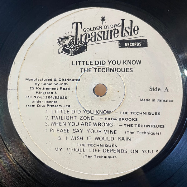 THE TECHNIQUES [Little Did You Know]