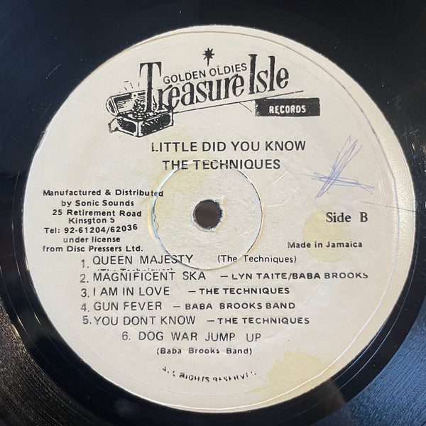 THE TECHNIQUES [Little Did You Know]