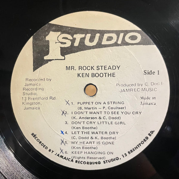 KEN BOOTHE [Mr. Rock Steady]
