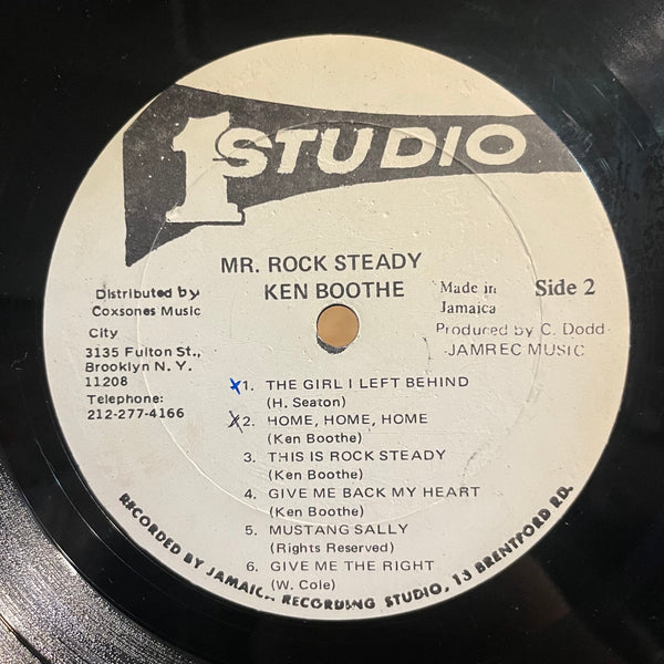 KEN BOOTHE [Mr. Rock Steady]