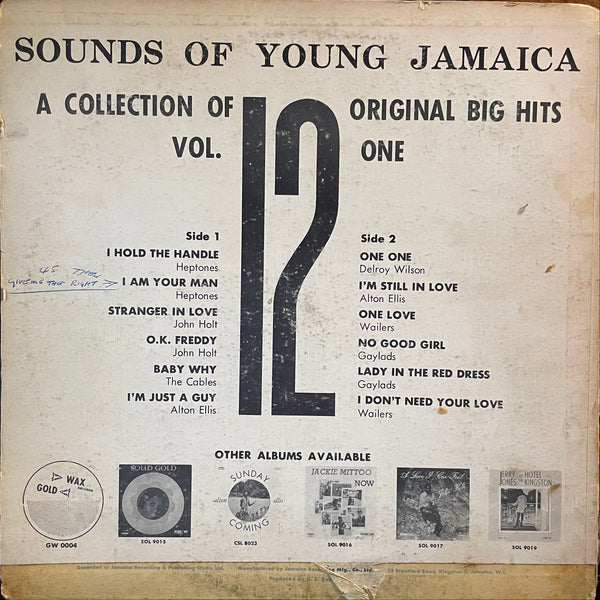 V. A.  [Sounds Of Young Jamaica : A Collection Of 12 Original Big Hits]
