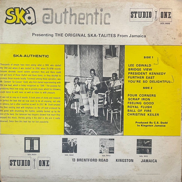 THE SKATALITES [Ska Authentic ]
