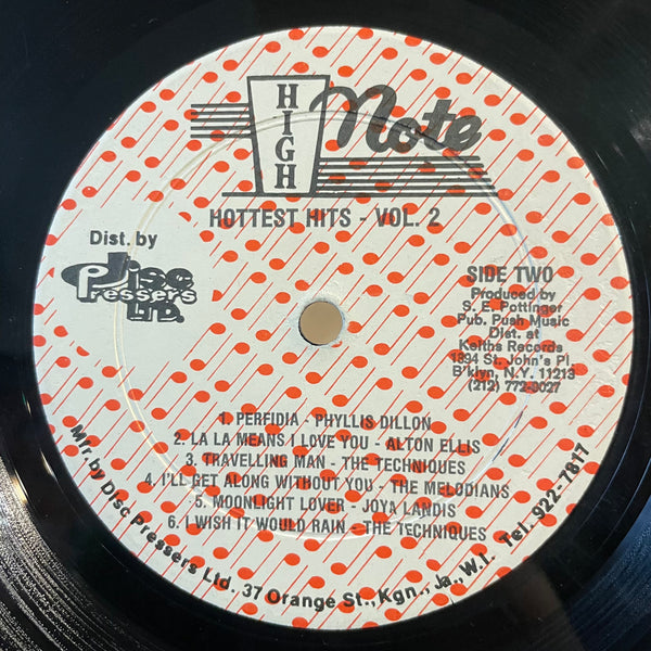 V.A.(ALTON ELLIS, PHYLLIS DILLON, TECHNIQUES, ETC.) [Hottest Hits Vol. 2]