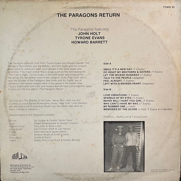 THE PARAGONS [The Paragons Return]
