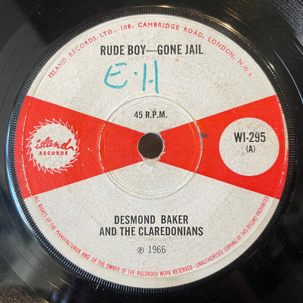 DESMOND BAKER & CLARENDONIANS / THE SHARKS [Rude Boy - Gone Jail / Don't Fool Me]