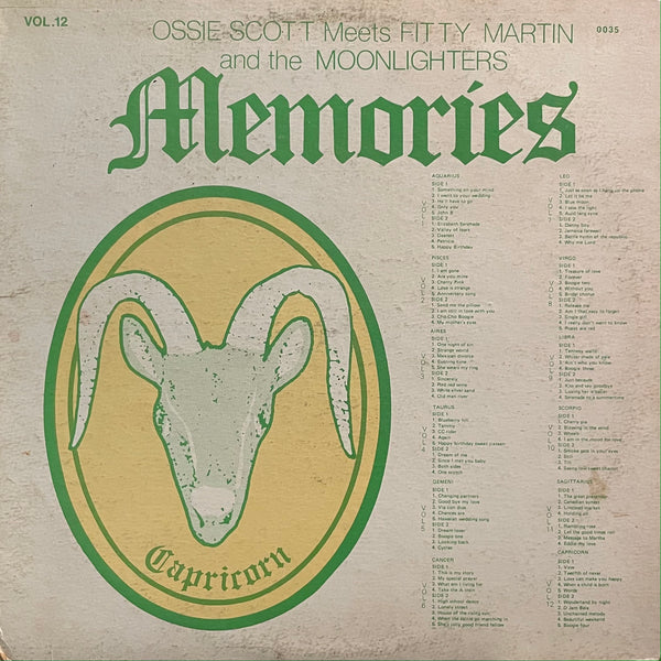 OSSIE SCOTT MEETS FITTY MARTIN AND THE MOONLIGHTERS [Memories Vol. 12 - Capricorn]