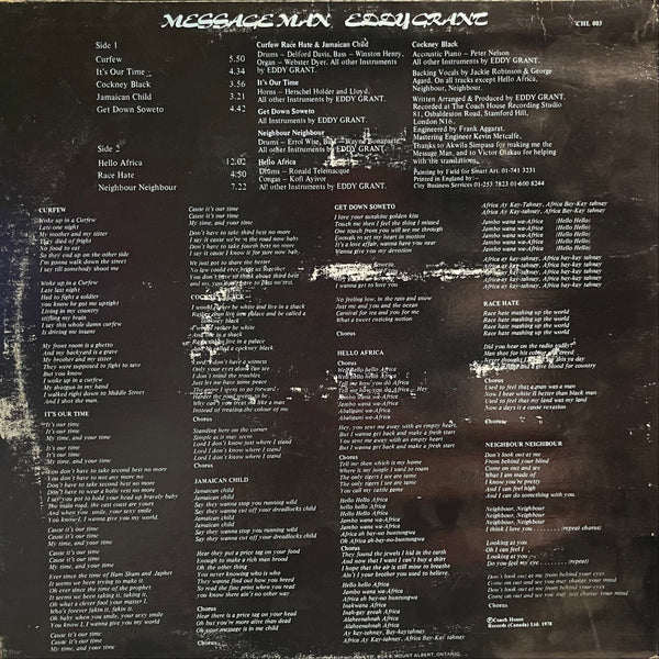 EDDY GRANT [Message Man]