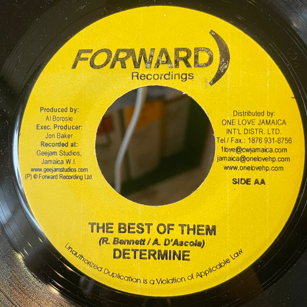 ALBOROSIE / DETERMINE [Jah Jah Crown / The Best Of Them]