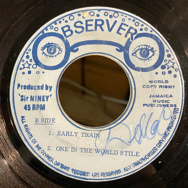 THE OBSERVERS [Early Train . One In The Morning / Silver Sound. Silver Bass]