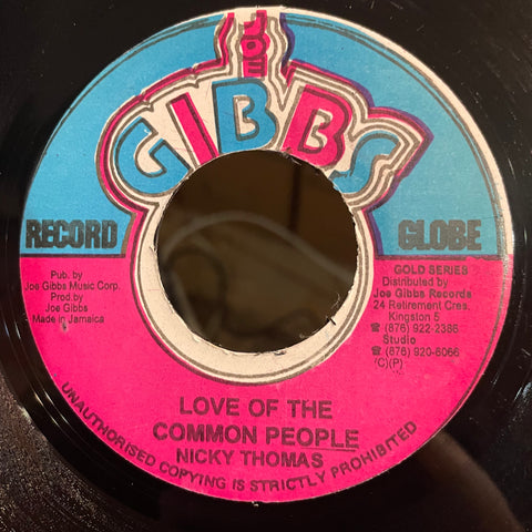 NICKY THOMAS  [Love Of The Common People ]