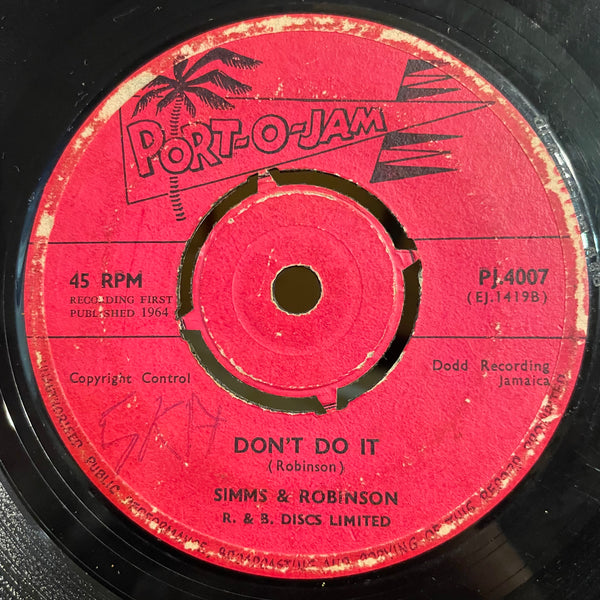 SIMMS & ROBINSON [Please Don't Do It / Don't Do It]