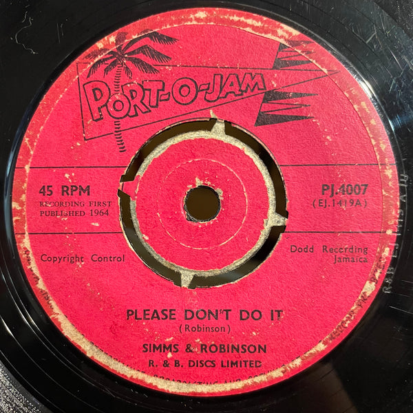 SIMMS & ROBINSON [Please Don't Do It / Don't Do It]