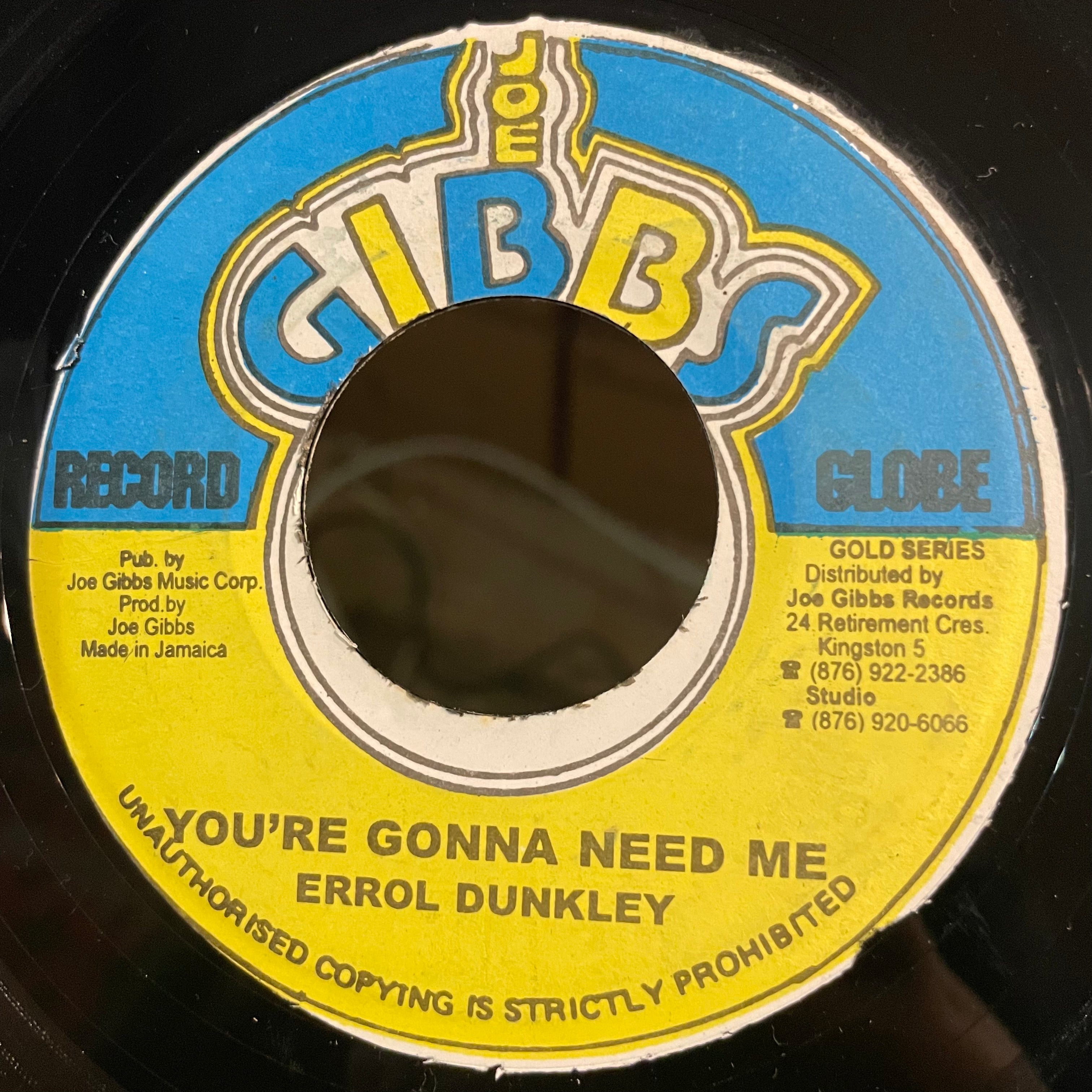 ERROL DUNKLEY [You Gonna Need Me]