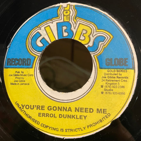 ERROL DUNKLEY [You Gonna Need Me]