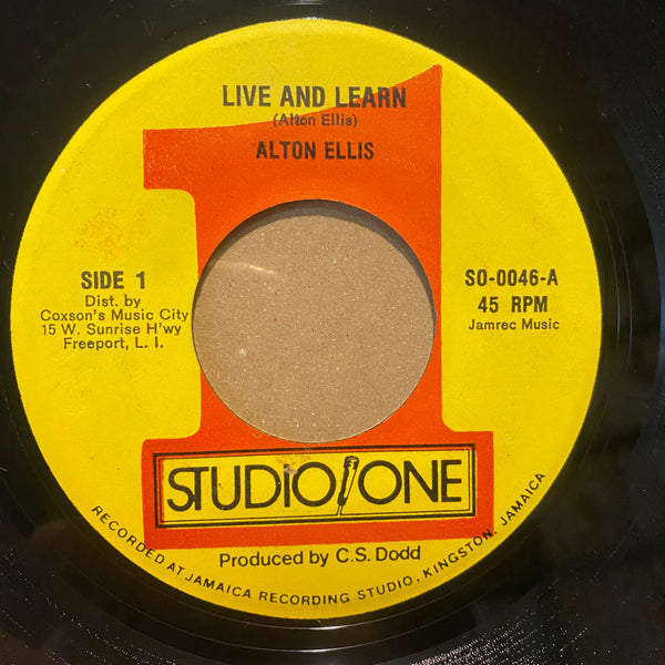 ALTON  ELLIS [Live And Learn ]
