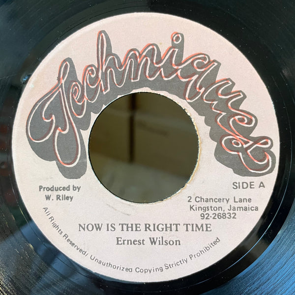 ERNEST WILSON [Now Is The Right Time]