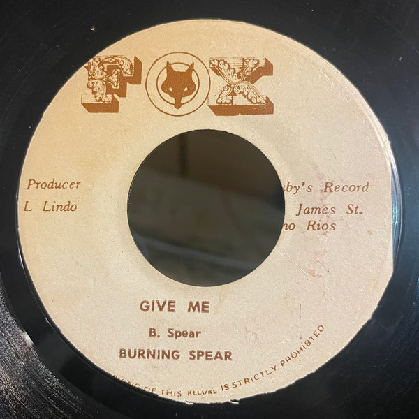 BURNING SPEAR [Give Me]