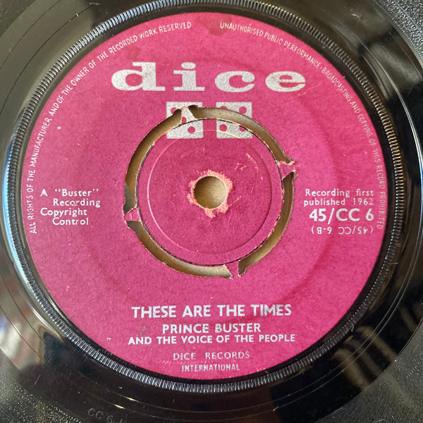 PRINCE BUSTER [They Got To Come / Theres Are The Times]