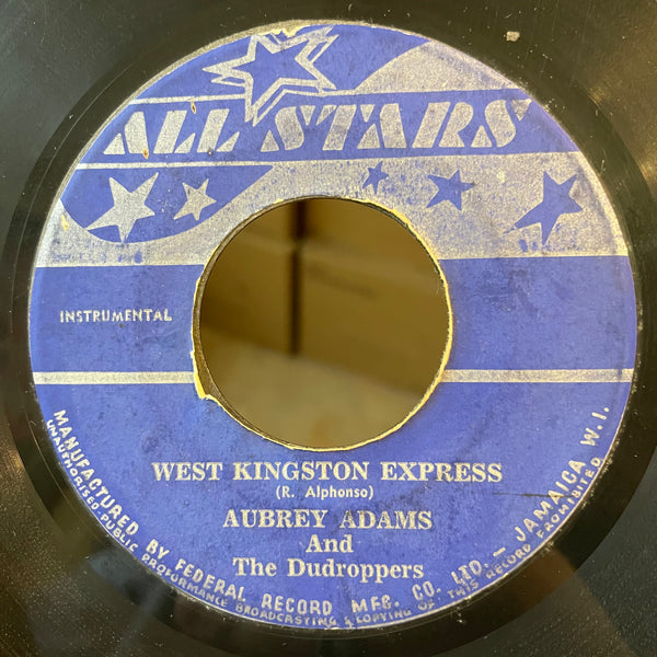 AUBREY ADAMS & THE DUDROPPERS [West Kingston Express / Mellow Grove]