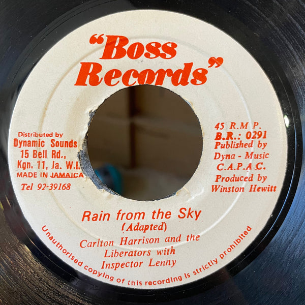 CARLTON HARRISON AND THE LIBERATORS* WITH INSPECTOR LENNY [Rain From The Sky]
