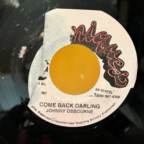 JOHNNY OSBORNE  [Come Back Darling]