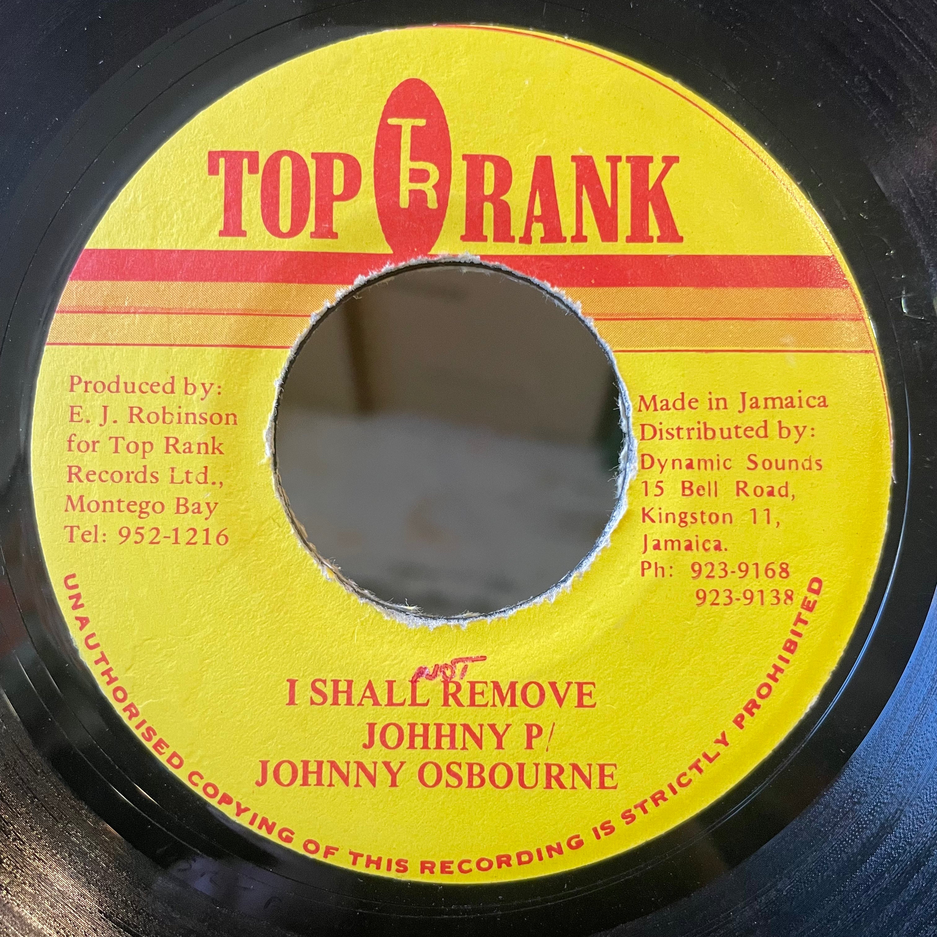 JOHNNY P & JOHNNY OSBOURNE [I Shall Not Remove]