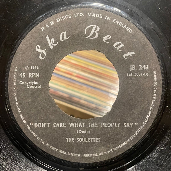 KEN BOOTHE / SOULETTES [You're No Good / Don't Care What People Say]
