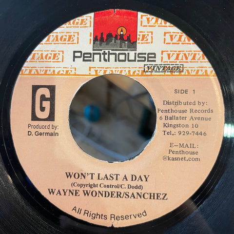 WAYNE WONDER & SANCHEZ [Won't Last A Day]