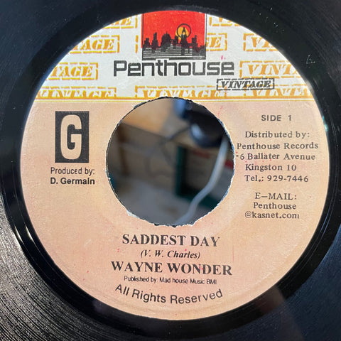 WAYNE WONDER [Saddest Day]