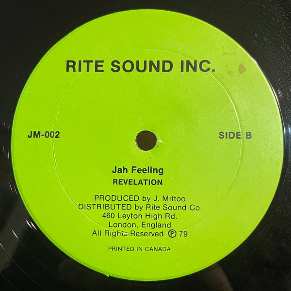 REVELATION [With You Boy / Jah Feelings]