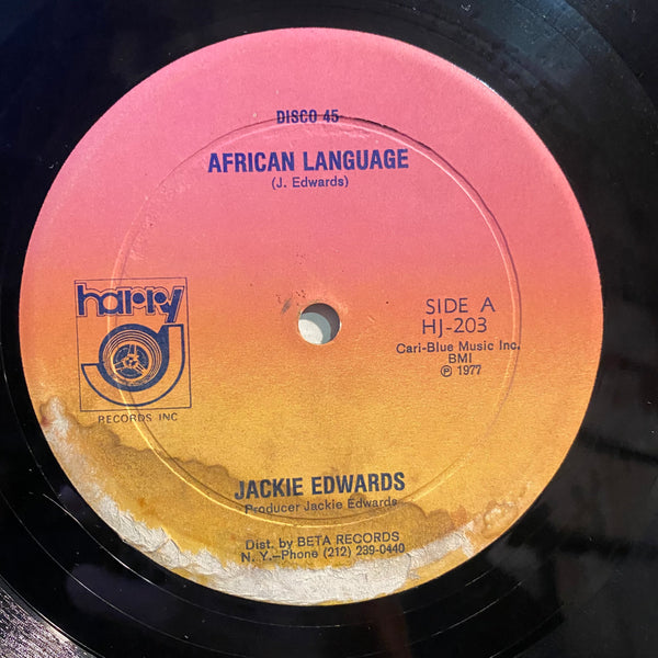 JACKIE EDWARDS [African Language / Get Up]