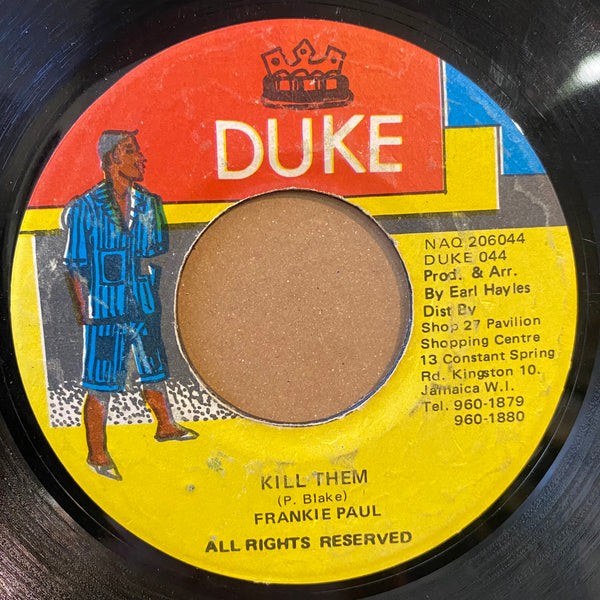 FRANKIE PAUL [Kill Them]