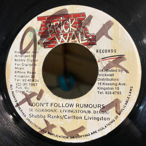 CARLTON LIVINGSTON & SHABBA RANKS [Don't Follow Rumours]