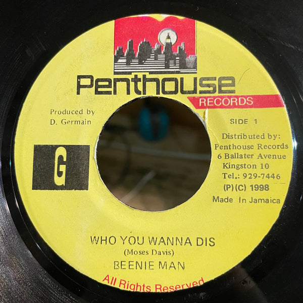 BEENIE MAN [Who You Wanna Dis]