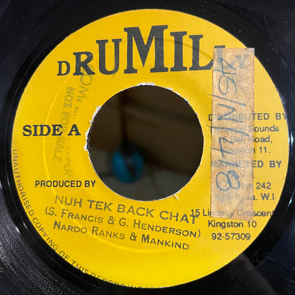 NARDO RANKS & MANKIND  [Nuh Tek Back Chat]