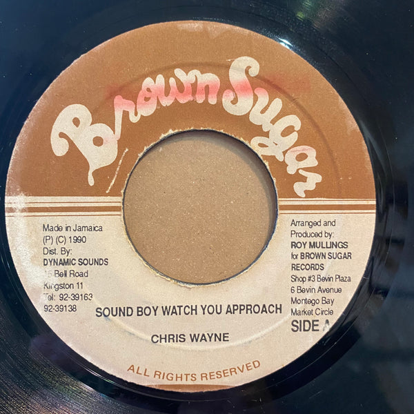 CHRIS WAYNE [Sound Boy Watch You Approach]