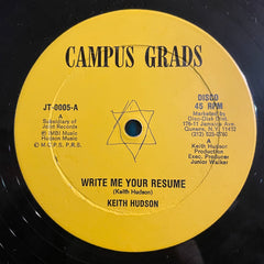 KEITH HUDSON [Write Me Your Resume]