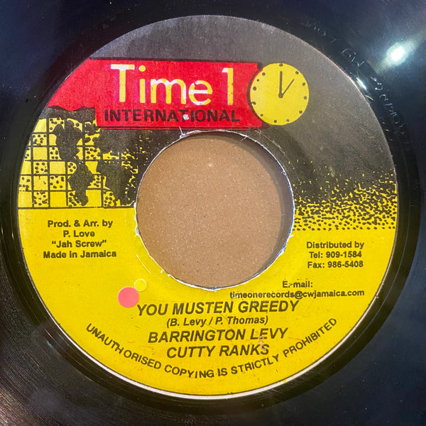 BARRINGTON LEVY & CUTTY RANKS [You Musten Greedy]